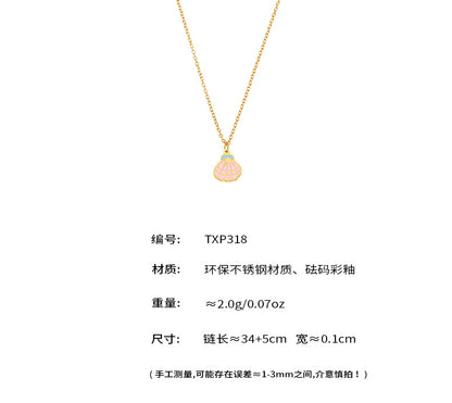 B廠【TXP318】粉紅色白雪公司裙子飾品不銹鋼鍍18k真金不掉色首飾套裝 25.07-3