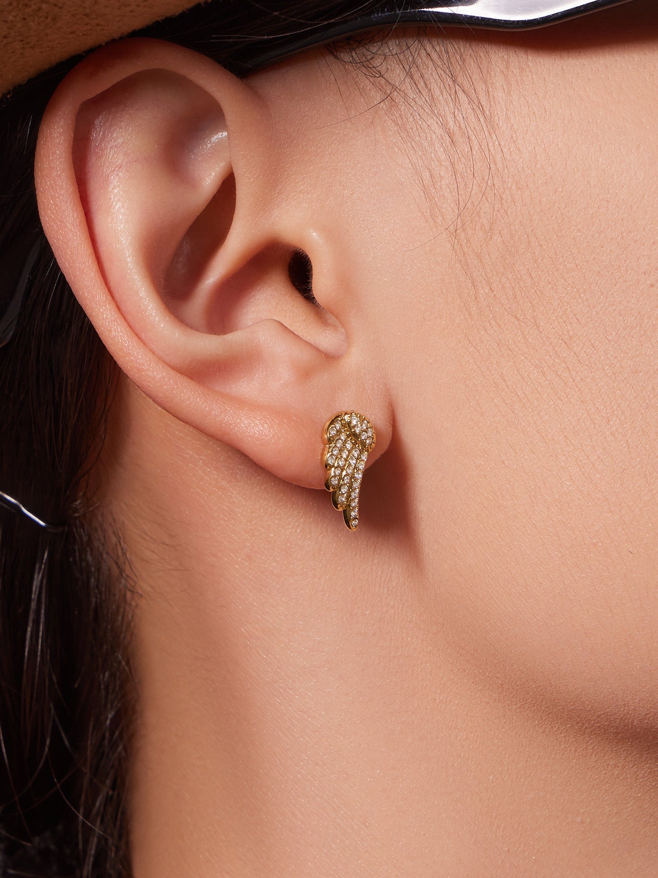 B廠【TXP486】超閃5A鋯石小翅膀造型手鍊項鍊耳環戒指組不鏽鋼鍍18k金
 25.11-4