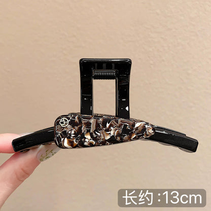 C廠【X465】法式質感醋酸鯊魚夾抓夾簡約髮抓高級感髮夾秋冬新款韓國氣質頭飾
 26.06-3
