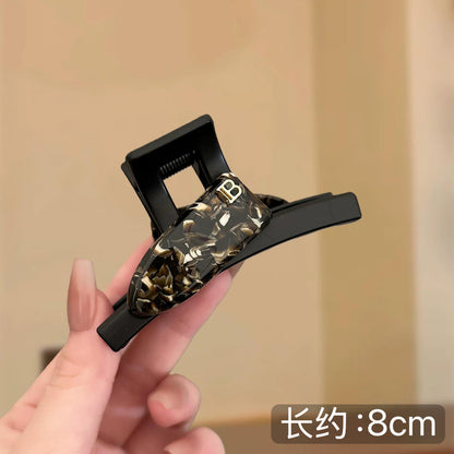 C廠【X465】法式質感醋酸鯊魚夾抓夾簡約髮抓高級感髮夾秋冬新款韓國氣質頭飾
 26.06-3