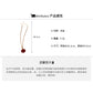 A廠【HN7606】跨境滴油橢圓紅豆項鍊女百搭時尚鎖骨鏈簡約輕奢小眾秋冬氣質飾品 24.11-1