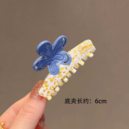 C廠【X127】韓國優雅醋酸抓夾花朵半紮髮夾2026新款品質小號鯊魚夾盤髮夾髮卡
 26.04-3