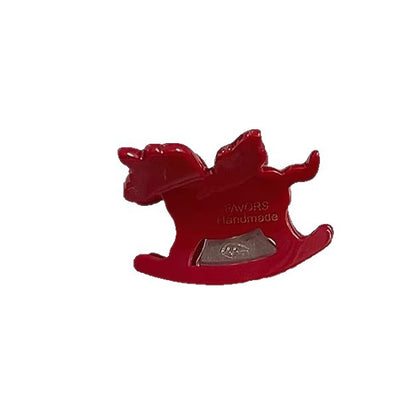 C廠【X8】韓國醋酸小馬抓夾小號女後腦勺半紮髮夾頭飾高級感氣質側邊瀏海夾
 26.03-2