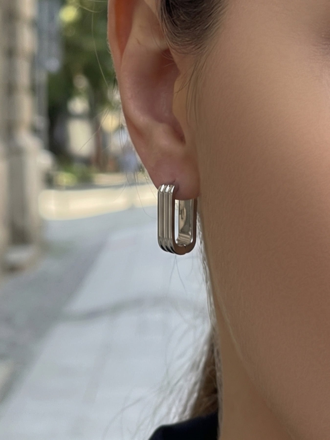 B廠【F1329】跨國新款優雅時尚耳環歐美輕奢百搭幾何設計耳環不鏽鋼鍍18k真金
 26.03-3