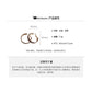 A廠【HE23409】925銀針簡約皮革耳圈小眾百搭耳環復古時尚氣質耳環輕奢高級感 24.11-1