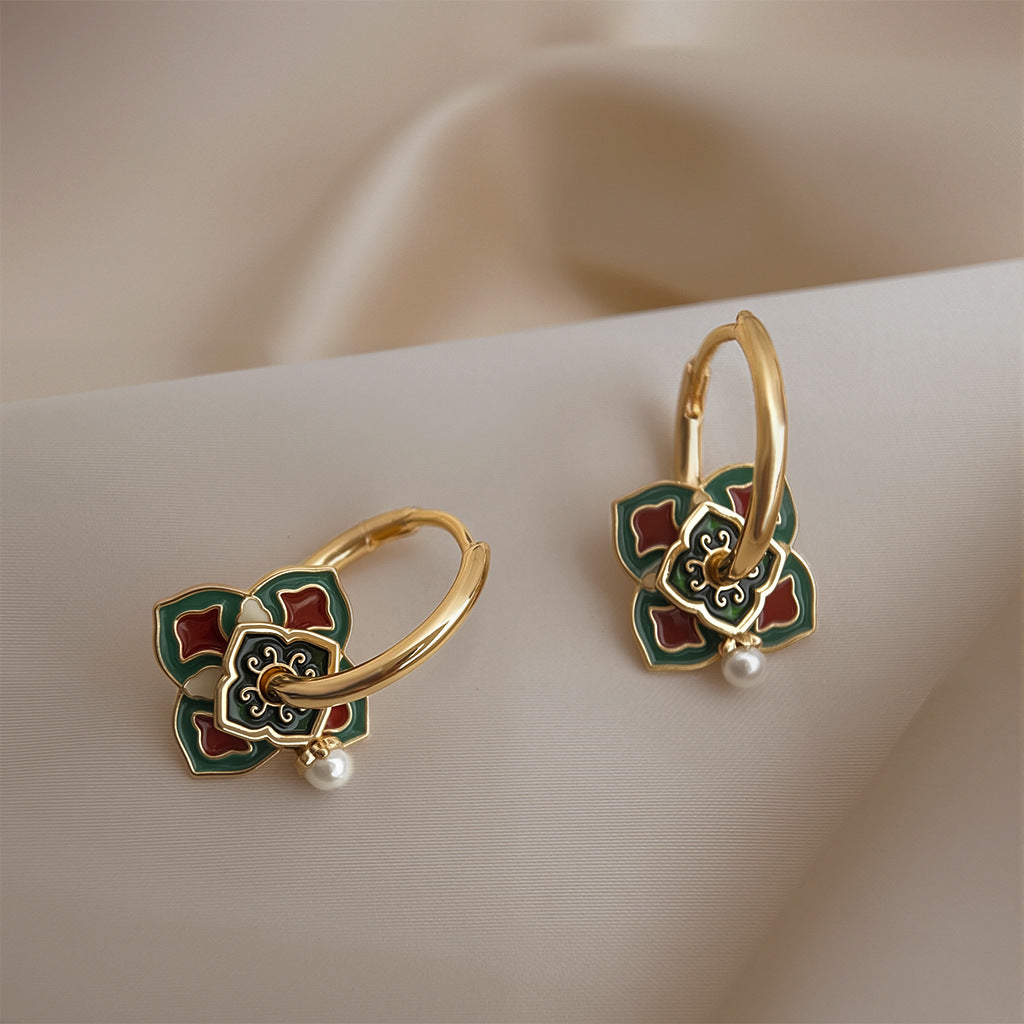 C廠【6470】原創國潮紋樣氣質民族風景區飾品保色電鍍新款新中式耳環耳環
 25.10-5