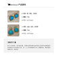 A廠【HE21358】真金電鍍925銀針高級感松石珍珠耳環復古輕奢氣質耳環簡約時尚耳環女 24.07-2