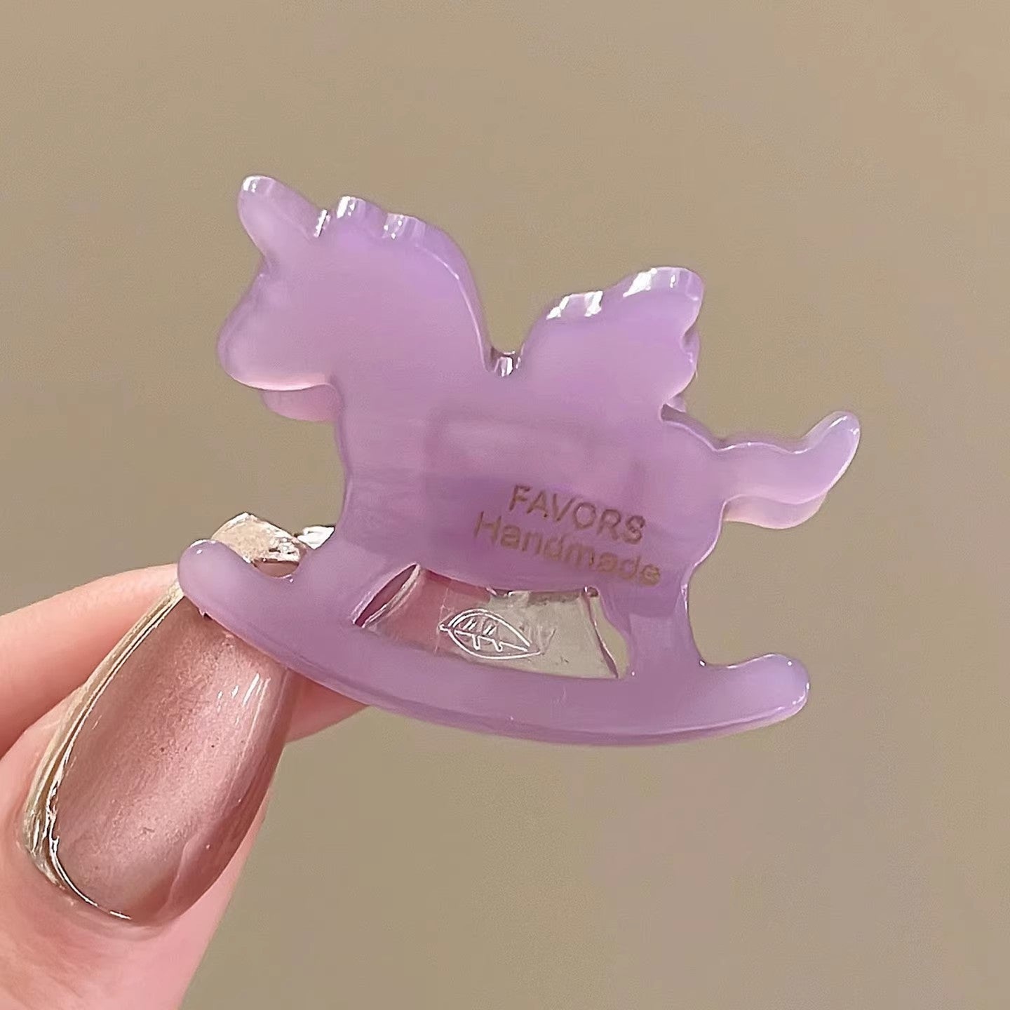 C廠【X8】韓國醋酸小馬抓夾小號女後腦勺半紮髮夾頭飾高級感氣質側邊瀏海夾
 26.03-2