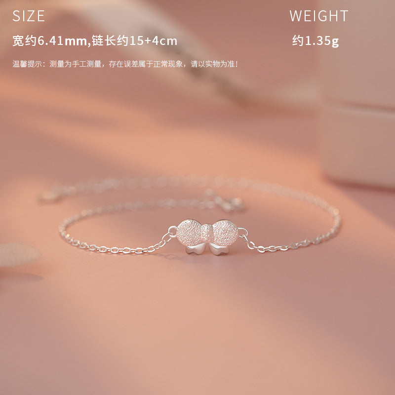 E廠【YC0350N】原創S999足銀閃萌蝴蝶結飾品套裝女可愛溫柔公主日常 25.04-2