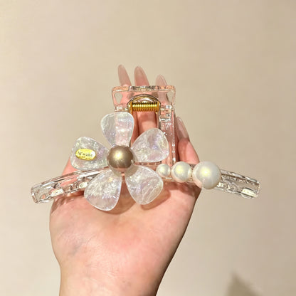 C廠【X1042】醋酸花朵大號盤發鯊魚夾抓夾
 26.10-3「C廠-單筆結帳需滿，NT$500出貨(不含運費)」