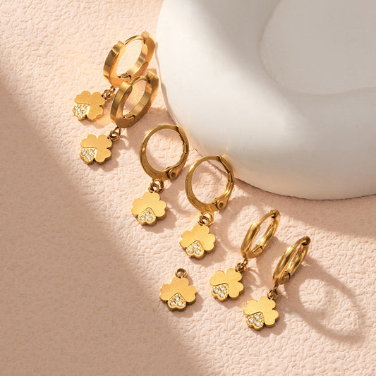 B廠【F038】歐美氣質愛心微鑲鋯石吊墜耳針ins小眾設計時尚耳環不鏽鋼鍍18k金
 26.04-4