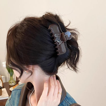 C廠【X109】設計感小馬抓夾女2026新款高級感髮量多髮夾後腦勺大號鯊魚夾頭飾
 26.04-3