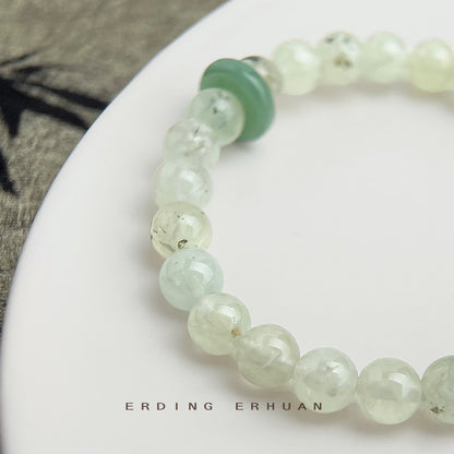 A廠【5850】個性新中式天然石葡萄石水晶手鍊國潮宮廷夏日新款原創設計手飾女 25.05-1