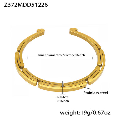B廠【Z243】歐美時尚氣質女手環輕奢風鋯石生命樹吊墜手鐲不鏽鋼鍍18k真金
 26.01-1