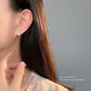 E廠【YC9656E】S925純銀新中式竹葉珍珠耳環女輕奢國風高級感設計耳飾 24.03-1