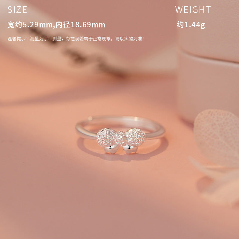 E廠【YC0350N】原創S999足銀閃萌蝴蝶結飾品套裝女可愛溫柔公主日常 25.04-2