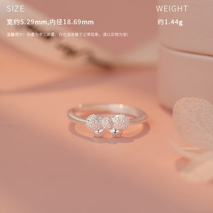 D廠【YC0350N】原創S999足銀閃萌蝴蝶結飾品套裝女可愛溫柔公主日常 25.04-2