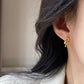 F廠【DQ10076E】S925純銀簡約風打結耳環女小眾輕奢設計感繩結氣質通勤耳飾潮 25.05-3