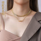 B廠【P742】歐美ins潮款小眾復古設計感性感馬蹄扣項鍊女鎖骨鏈鈦鋼鋼鋼 25.04-1