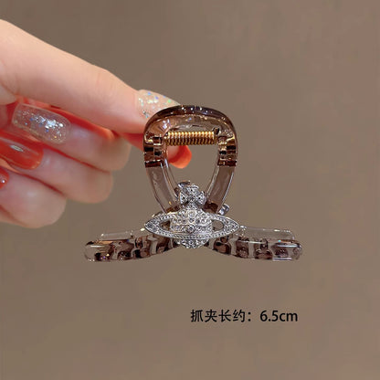 C廠【X98】韓系時尚百搭盤髮抓夾頭飾透灰色半紮髮鯊魚夾2026新款髮量少髮夾
 26.04-3