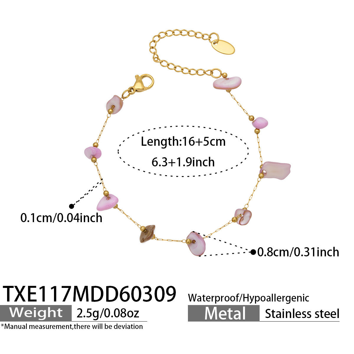 B廠【TXP114】多巴胺彩色小方塊碎石手工製作串珠項鍊手鍊套裝歐美簡約時尚飾品
 26.03-3
