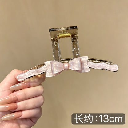 C廠【X416】韓國醋酸蝴蝶結頭髮抓夾女大號髮量大鯊魚夾2026新高級感髮夾頭飾
 26.06-1「C廠-單筆結帳需滿，NT$500出貨(不含運費)」
