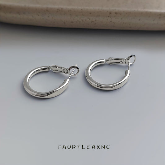 C廠【7017】個性甜酷風時尚通勤百搭ins圓形幾何圓耳環925銀針耳圈耳飾
 25.11-1