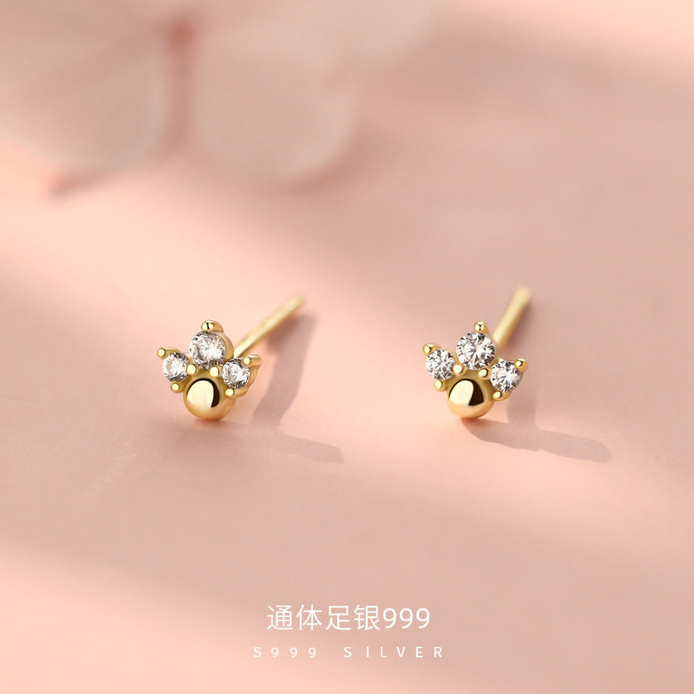 D廠【YC9505E】足銀S999迷你小魚尾耳環輕奢小巧迷你百搭甜美氣質精緻耳飾
 26.09-3