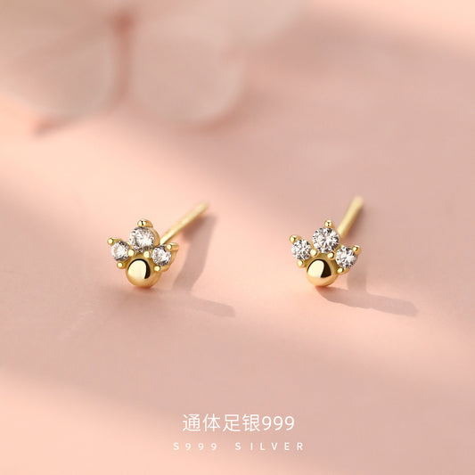 D廠【YC9505E】足銀S999迷你小魚尾耳環輕奢小巧迷你百搭甜美氣質精緻耳飾
 26.09-3