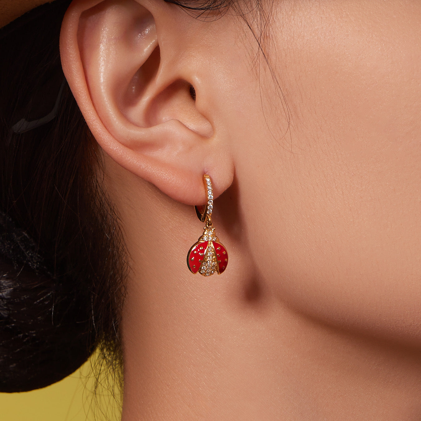 B廠【TXP479】不銹鋼5A鋯石滴油七星瓢蟲多配件吊墜項鍊手鍊耳環腳鍊套裝
 25.11-3