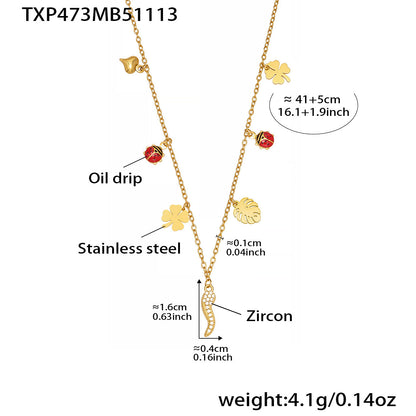 B廠【TXP472】 5A鋯石小辣椒鈴鐺滿鑽DIY多吊墜項鍊手鍊 不鏽鋼百搭首飾
 25.11-3