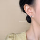 C廠【5929】個性甜酷風ins微鑲鋯石飛鳥銀針耳環女 小眾設計師古銀色耳飾 25.05-1