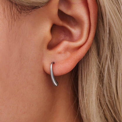 B廠【F315】水滴形耳鉤耳環極簡小眾設計感不鏽鋼PVD鍍18K真金跨境耳飾 25.03-4