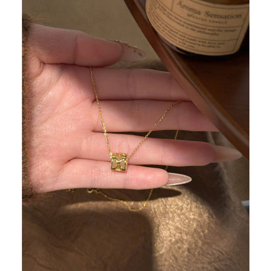 E廠【XDQ0121N】925純銀四葉草路通項鍊女輕奢高級感小蠻腰玉髓鎖骨鏈首飾
 26.03-1