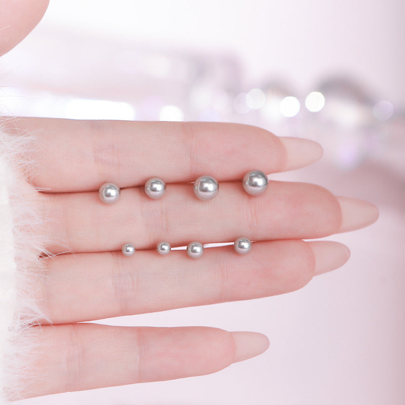 E廠【YC7165E】S999足銀簡約珍珠耳環女輕奢法式復古氣質高級甜美溫柔感耳飾
 25.10-3