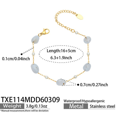 B廠【TXP114】多巴胺彩色小方塊碎石手工製作串珠項鍊手鍊套裝歐美簡約時尚飾品
 26.03-3