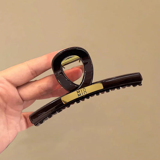 C廠【Y1103】韓係金標大號抓夾女2026高級感百搭鯊魚夾髮夾後腦勺盤髮夾子頭飾
 26.02-1