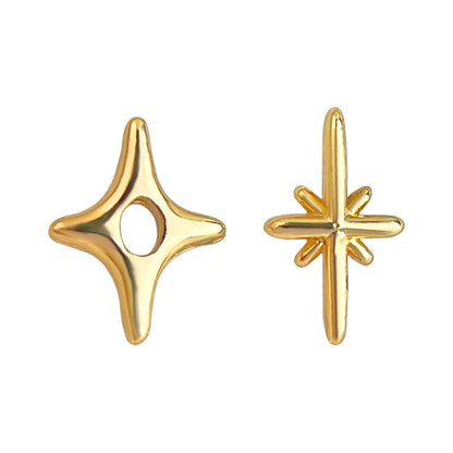 A廠【7175】個性迷你芒星s925銀針不對稱AB款耳環日常通勤睡覺不用摘學生耳飾
 25.12-1