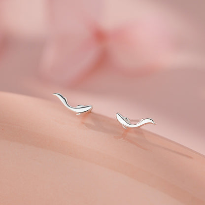 D廠【YC4234E】足銀S999錦鯉耳環輕奢設計感新款精緻小巧好運上岸養耳洞耳飾
 26.01-2