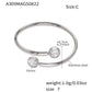 B廠【A309】超閃5A鋯石小鑽尾戒三件組戒指不鏽鋼18k鍍金飾品跨境rings
 25.10-1
