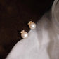 F廠【DQ10500E】S999純銀法式復古淡水珍珠耳環女優雅氣質鑲鑽鋯石耳飾品
 25.09-1