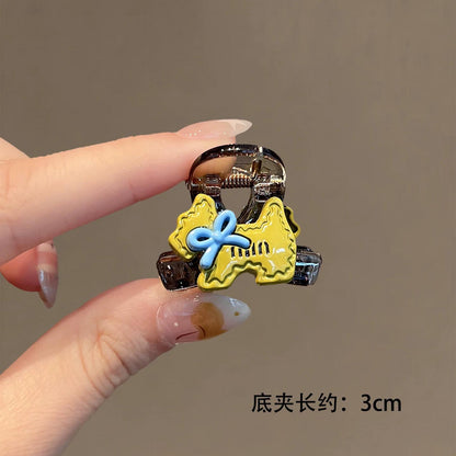 C廠【X305】迷你黃色小狗抓夾碎髮前額髮夾2026新款半紮髮髮卡韓系百搭鯊魚夾
 26.05-3「C廠-單筆結帳需滿，NT$500出貨(不含運費)」