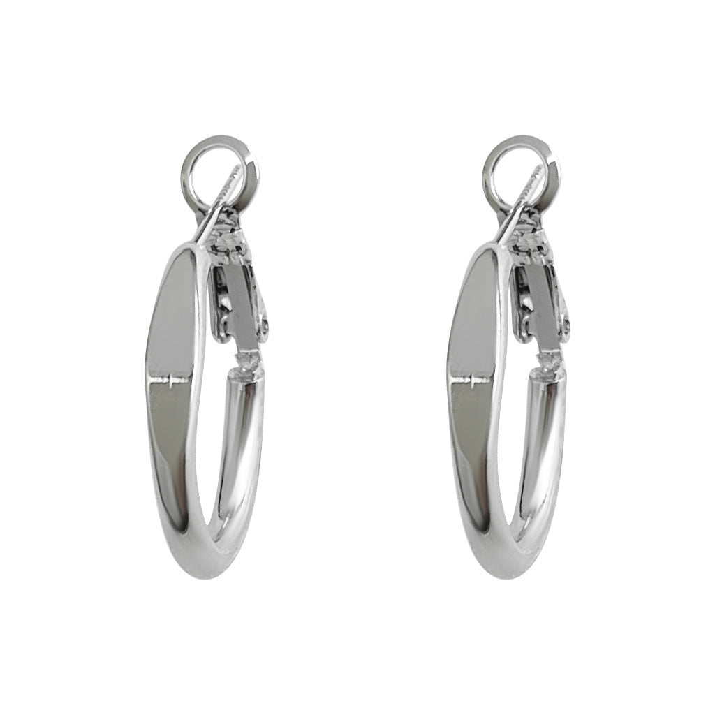 C廠【7017】個性甜酷風時尚通勤百搭ins圓形幾何圓耳環925銀針耳圈耳飾
 25.11-1