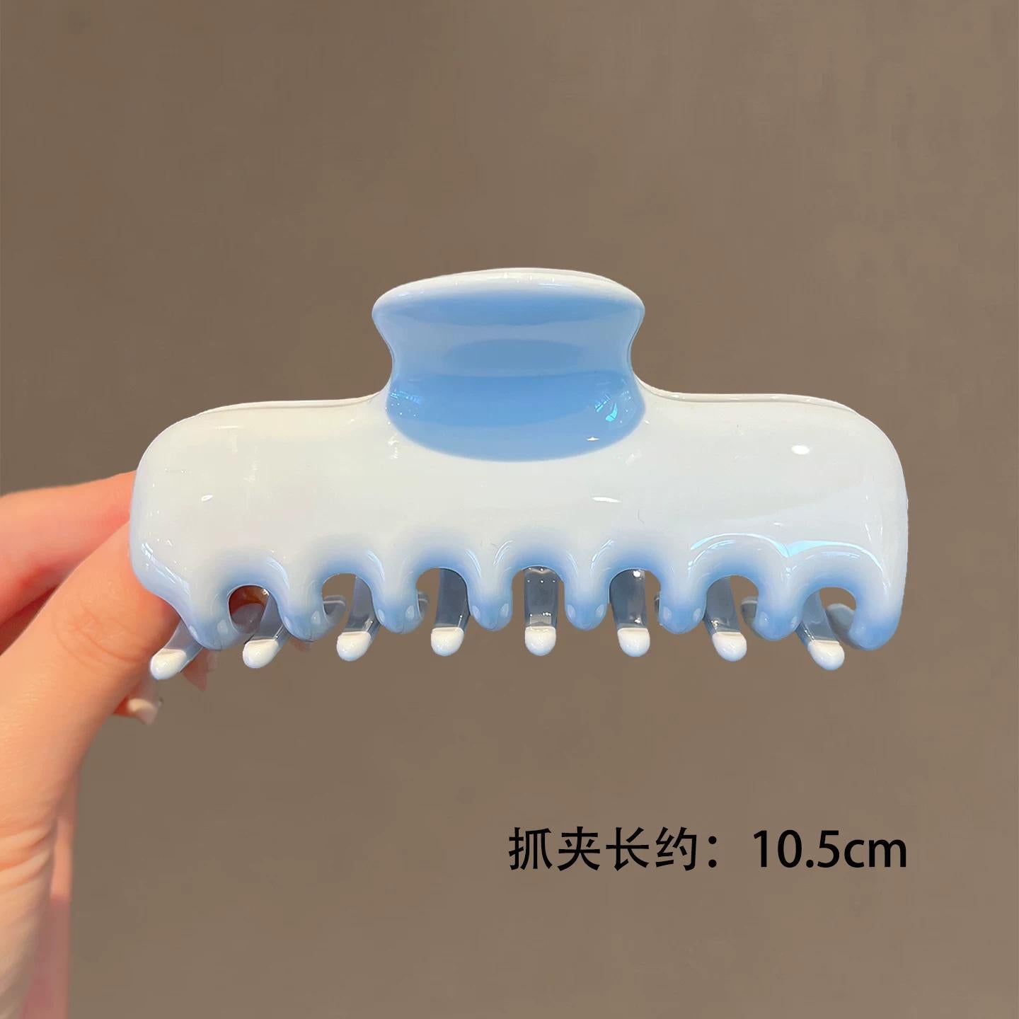 C廠【X274】馬卡龍純色抓夾簡約清新大號盤髮鯊魚夾日常百搭氣質品質醋酸髮飾
 26.05-2「C廠-單筆結帳需滿，NT$500出貨(不含運費)」