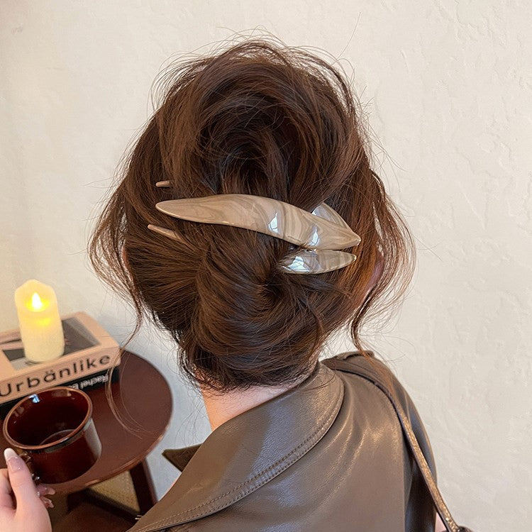 C廠【Q4】氣質紋理鴨嘴夾髮夾女大燕尾夾2026新款盤髮抓夾後腦勺百搭髮飾
 26.04-3