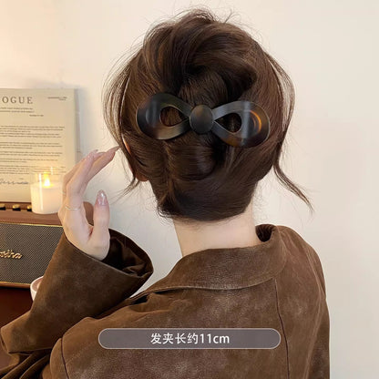 C廠【Y1093】韓國蝴蝶結盤髮鴨嘴夾女2026新款高級感髮飾大一字夾子髮卡頭飾
 26.01-4「C廠-單筆結帳需滿，NT$500出貨(不含運費)」