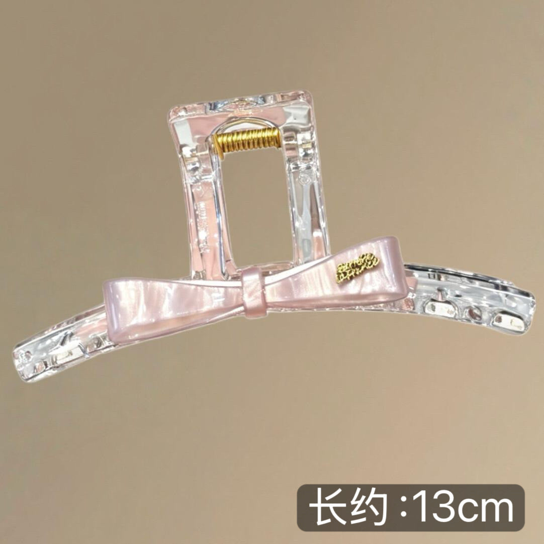 C廠【X415】超仙蝴蝶結髮夾後腦勺大抓夾女2026新款高級感鯊魚夾子簡約髮飾
 26.06-1「C廠-單筆結帳需滿，NT$500出貨(不含運費)」