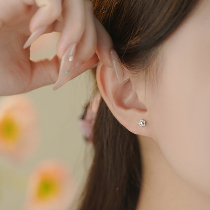 D廠【YC6990E】S999足銀精緻星星耳環清新韓風設高級感休閒可愛小眾耳飾 25.06-3