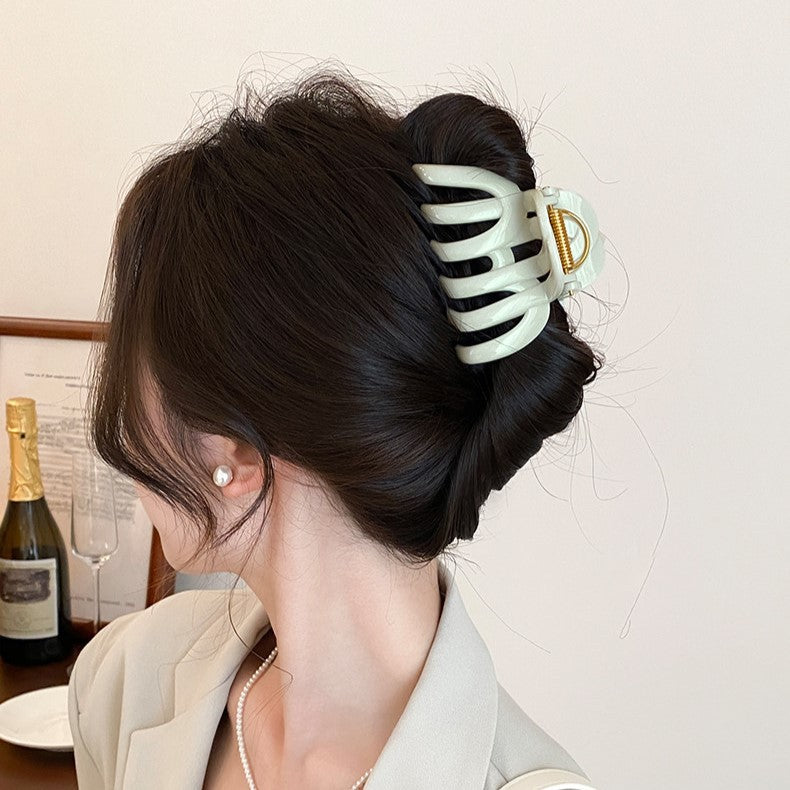 C廠【X20】髮量多入~大號南瓜抓夾女鯊夾2026新高級感髮夾後腦勺夾子髮飾
 26.03-3