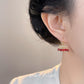 C廠【7081】文藝復古微鑲鋯石民族風流蘇氣質簡約高級感新款耳飾
 25.11-2